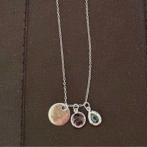 Sterling silver charm necklace